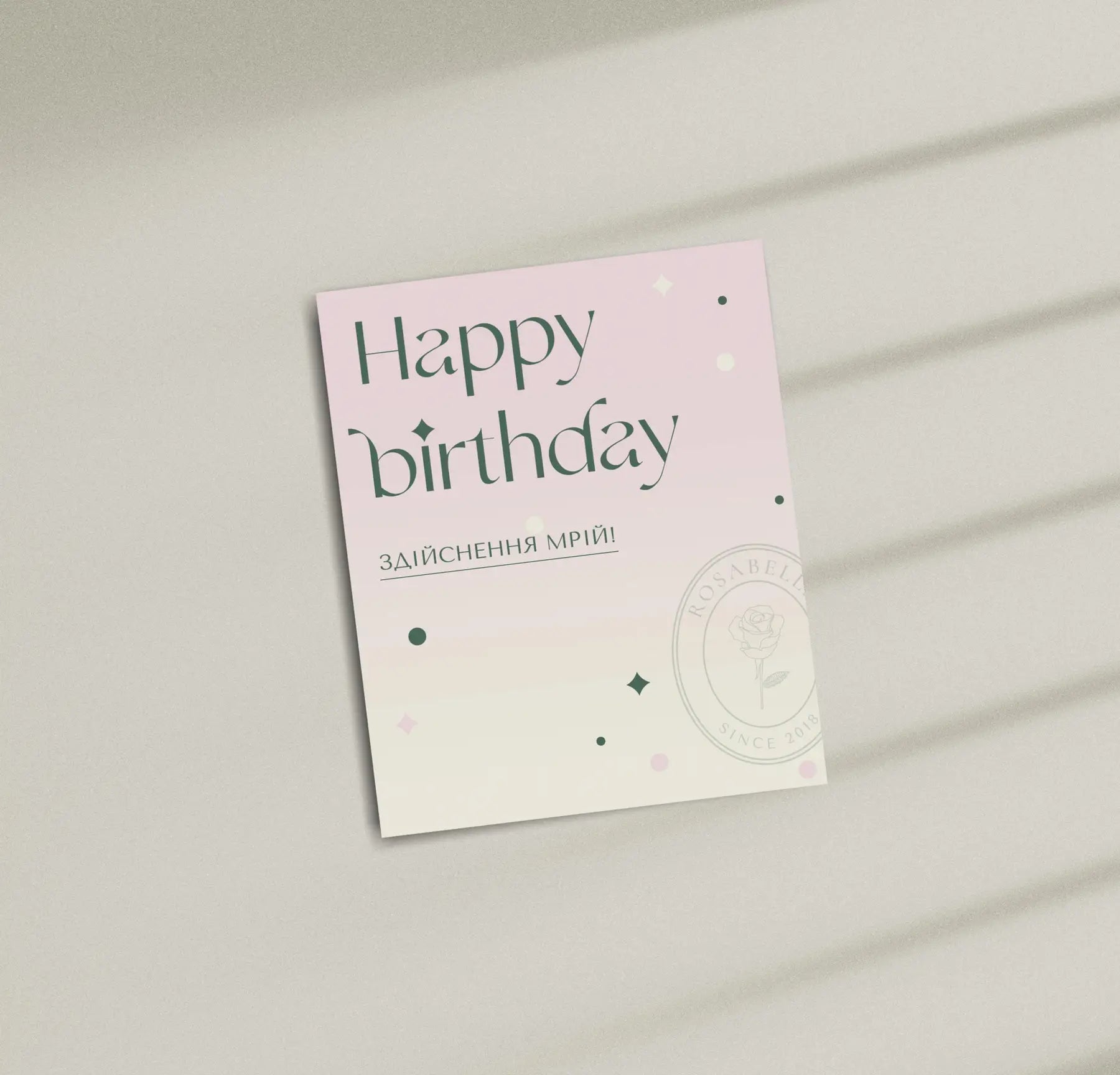 ЛИСТІВКА "HAPPY BIRTHDAY"