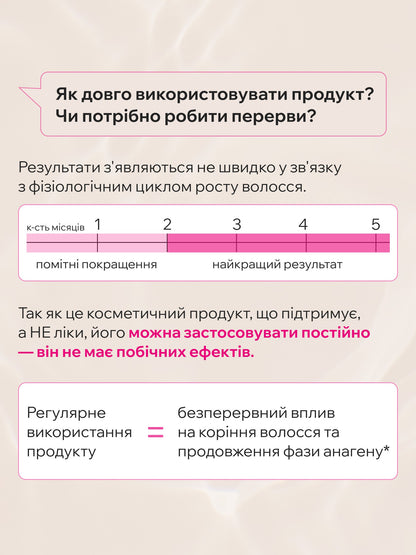 СТИМУЛЮЮЧА СИРОВАТКА ДЛЯ РОСТУ ВОЛОССЯ &quot;HAIR GROWTH STIMULATING&quot;