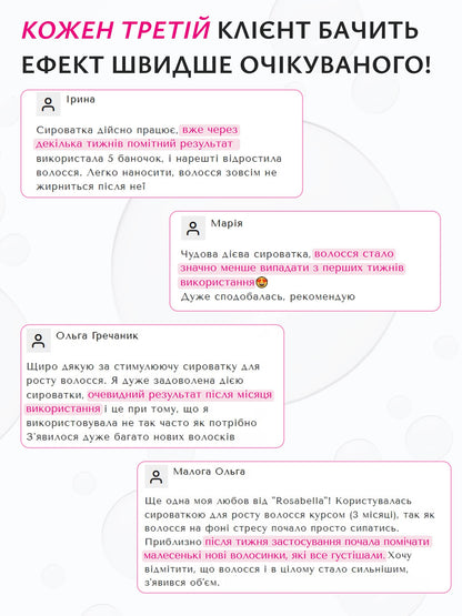 СТИМУЛЮЮЧА СИРОВАТКА ДЛЯ РОСТУ ВОЛОССЯ &quot;HAIR GROWTH STIMULATING&quot;